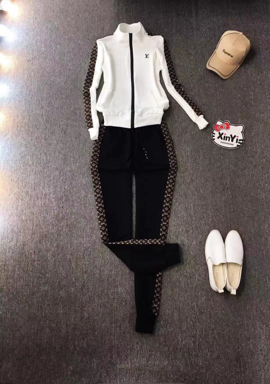 Ladies Louis Vuitton Casual 2 Piece Track Suit