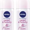 NIVEA Antiperspirant Roll-on for Women, Pearl & Beauty Pearl Extracts, 2x50ml