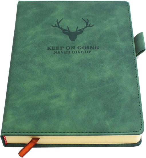 A5 Notebook Journal Hardcover Executive Diary with Premium Thick Paper, College Lined Journal, 8.3"×5.7", 360 Page, Perfect for Office Home School Business Writing Note Taking (Green)