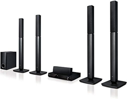 LG 5 Channel Dvd Player Home Theater System, LHD457, Black