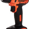 Black+Decker 12V 1.5Ah 900 RPM Cordless Drill Driver with 13 Pieces Bits in Kitbox For Drilling and Fastening, Orange/Black - LD12SP-B5, 2 Years Warranty