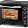 BLACK+DECKER 2000W 55L Toaster Oven, 90-230° Temp Setting Double Grill And Double Glass Door For Safety+Multiple Accessories, With Rotisserie For Toasting Baking Broiling TRO55RDG-B5 2 Years Warranty