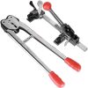 ABBASALI Strapping Tensioner,Strap Tensioner Manual Banding Tools Set Packing Tool for 12-16mm Strap Sealer Tensioner