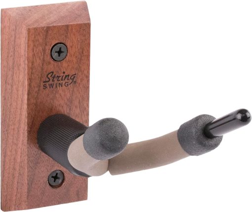 CC01V-BW Hardwood Home & Studio Wall Mount Violin Hanger - Black