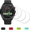 [4 Pack] Screen Protector for Garmin Approach S62 Watch + Silicone Anti-dust Plugs, iDaPro Tempered Glass Anti-Scratch Bubble-Free Easy Installation