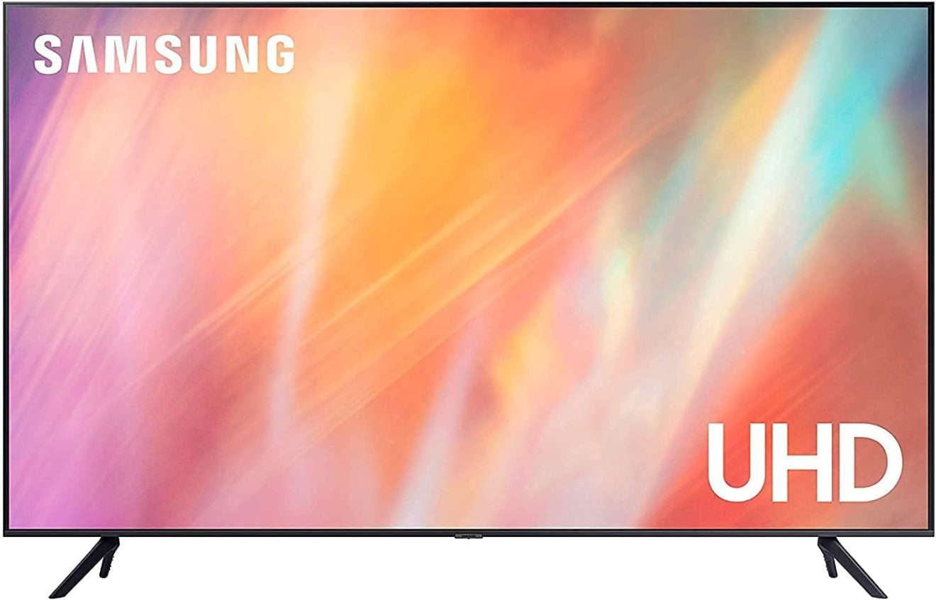 Samsung 55 Inches AU7000 Crystal UHD 4K Flat Smart TV (2021), Titan Gray, UA55AU7000UXZN