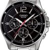 Casio Men's Dial Stainless Steel Band Watch - MTP-1374D-1AVDF
