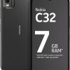 Nokia C32 Dual SIM 128GB ROM + 4GB RAM Factory Unlocked 4G/LTE Smartphone (Charcoal) - International Version
