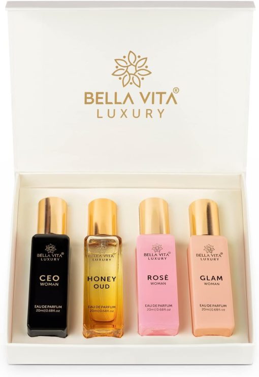 Bella Vita Organic Woman Perfume Gift Set For Women 6X10 ml Perfumes Luxury Scent Long Lasting Fragrance