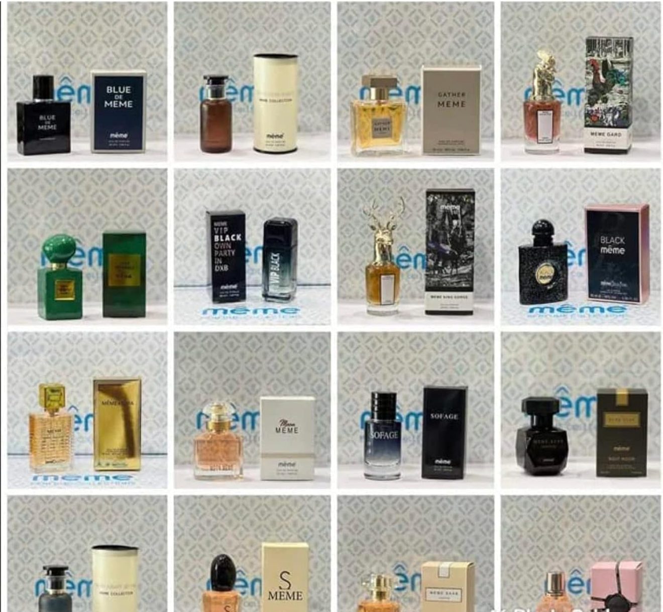 Meme Collection Perfume Set of 12 25 ml 12 pcs for Men