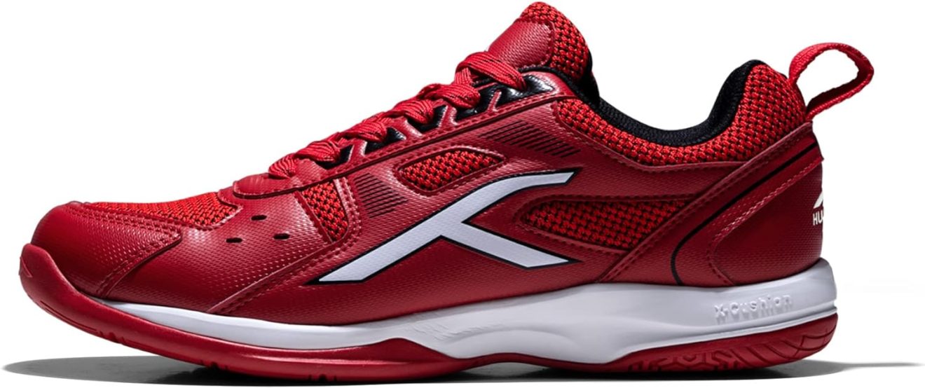 HUNDRED Raze Badminton Shoes (Non Marking) | Also Perfect for Squash, Table Tennis, Volleyball, Basketball & Indoor Sports | Lightweight & Durable | X-Cushion, Active Grip Sole, Toe Assist