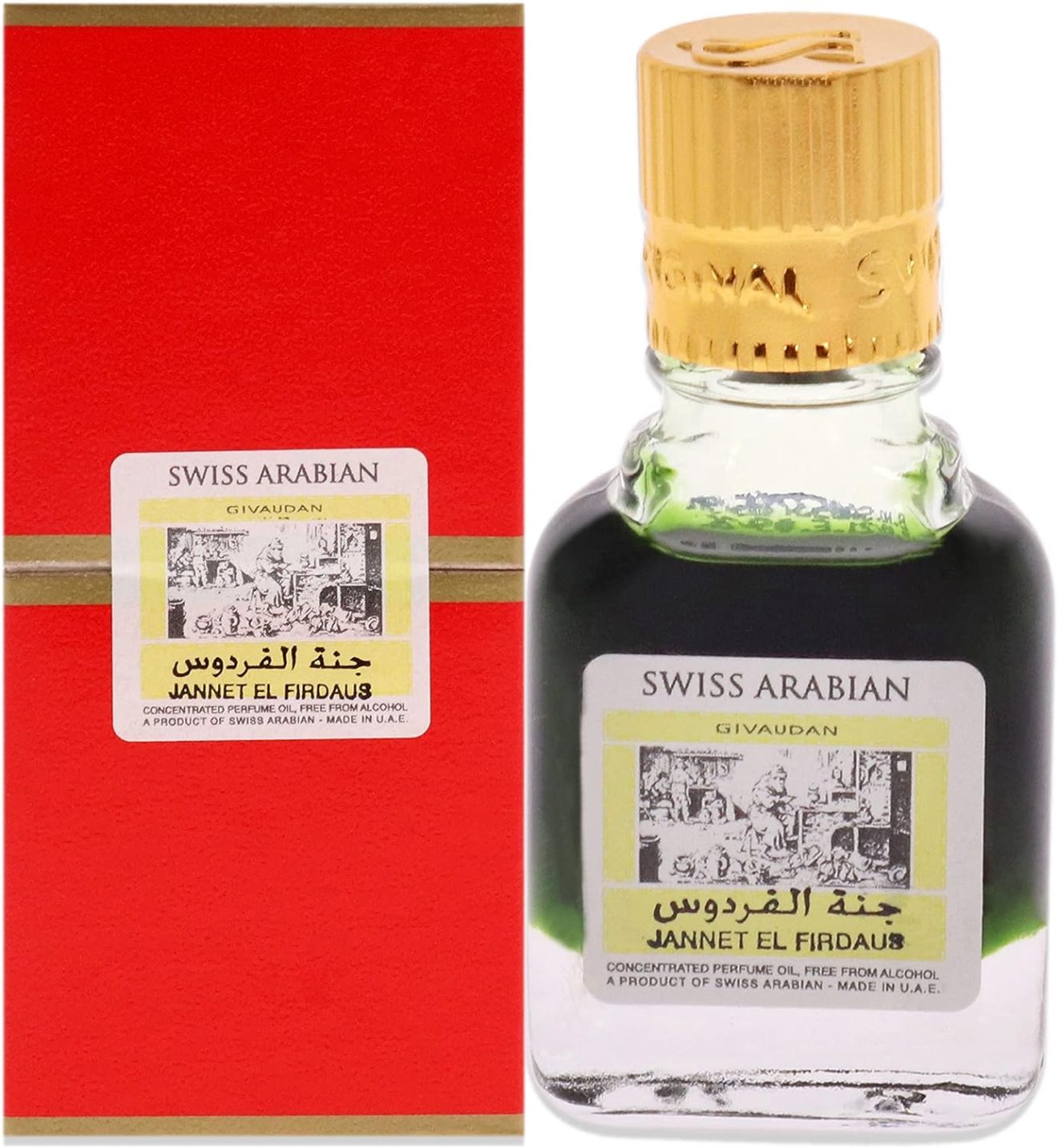 Swis Arabian Jannet El Firdaus R2B Concentrated Perfume Oil, 9 Ml