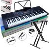 Yongmei 61 key YM-288 Keyboard with stand Electronic Piano (Ym-288-Black with stand)