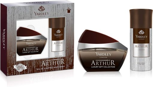 Yardley Arthur Gift Set For Men Edt, 100 ml + Body Spray, 150 ml