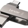 Lexar 128GB USB 3.1 Flash Drive, USB-A & USB C USB Stick up to 130MB/s Read, Type-C Thumb Drive Swivel Design, Jump Drive for USB3.0/USB2.0, Memory Stick for Android Device/Tablet/Laptop/PC/Phone
