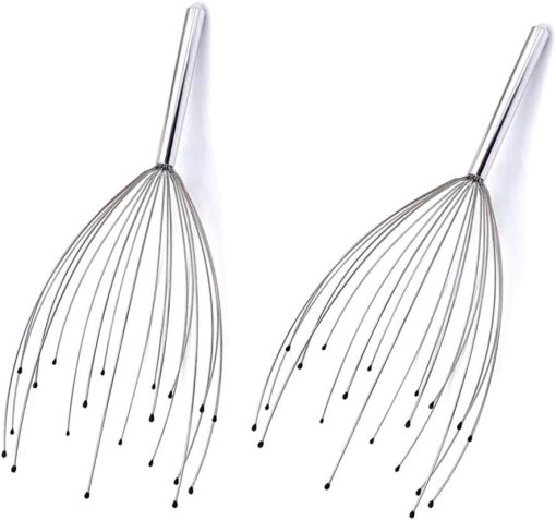 PHCOMRICH Scalp Massagers, 20 Fingers Head Massager, Head Scratcher for Head Body Relaxing (2 Pack)