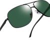 Joopin Rectangular Sunglasses for Men, Al-Mg Metal Frame Military Pilot Men Sun Glasses Driving UV Protection