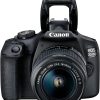 Canon 2728C003 Eos 2000D 18-55 Is, 24.1 Mp, Dslr Camera, Black