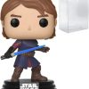 POP Star Wars: Clone Wars - Anakin Skywalker Funko Vinyl Figure (Bundled with Compatible Box Protector Case), Multicolored, 3.75 inches