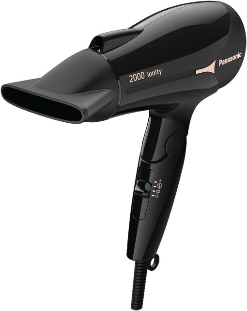 Panasonic EH NE66 2000W Powerful Ionity Hair Dryer with 11mm concentrator nozzle for Fast Drying & Smooth Finish, Black