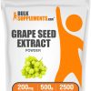 BulkSupplements.com Grape Seed Extract Powder - Herbal Supplements, Antioxidants Supplement - 200mg of Grapeseed Extract Powder per Serving, Gluten Free (500 Grams - 1.1 lbs)