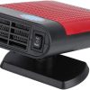 Car Heater Defroster, Portabl 12V 150W Anion Auto Heater Fan Car Windshield Defogger Defroster Demister Machine with 360-degree Universal Swivel Base, Low Noise (Black and Red)