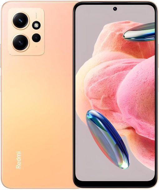 Xiaomi Redmi Note 12 (Sunrise Gold 8GB RAM, 256 Storage) - Smooth 120Hz AMOLED display |Powerful Snapdragon processor | 50MP AI triple camera | 33W fast charging