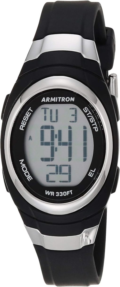 Armitron Sport Women's Digital Chronograph Resin Strap Watch, 45/7034