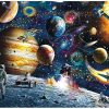 AM ANNA 1000 Piece Space Traveler Puzzles Paper Planets Spacecraft in Space Jigsaw Puzzle for Adult Kids