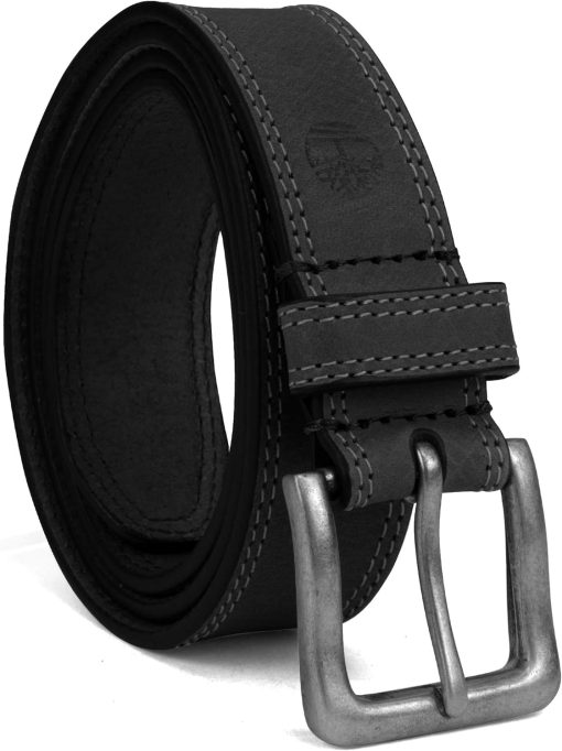 Timberland Men's Classic Leather Jean Belt 1.4 Inches Wide