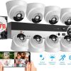 Tomvision Full HD 1080P 8 Channels DVR CCTV Kit - 8 Camera Indoor Surveillance System with 1TB