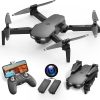 Fitto Mobile App and Remote Control Drone with Camera Toy, 2 Rechargeable Batteries, Advanced Fordable Drone, Easy To Fly with Flight Aids 360 Flips and More, Black