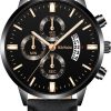 Joleritc RS0053 Fashionable Luxurious Men Business Watch Elegant Quartz Wrist Watch with Strap 30M WaterproofLuminousCalendar Analog Watch for Men