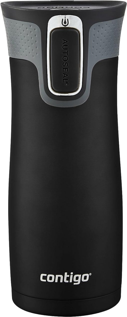 Contigo 2063326 AUTOSEAL West Loop Vacuum-Insulated Stainless Steel Travel 16 oz. Black 2014799