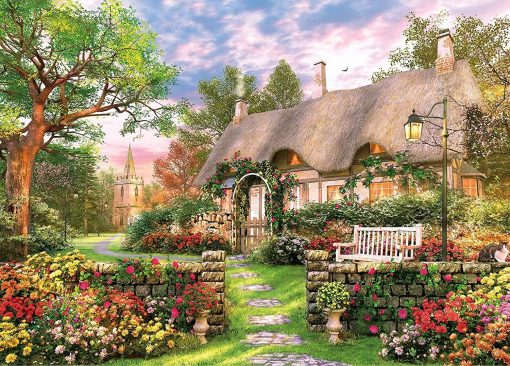 Shayee England Cottage 1000 Piece mini Jigsaw Puzzle Kids Adult Puzzle Game Gift Toys