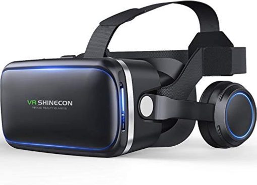 VR SHINECON 3D Virtual Reality Headset Glasses for iOS, Android and Other (568.67g,4.7-6.0in)