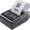 Morelian 58mm Mini Thermal Printer Wireless Label Receipt Shipping Express Printer USB BT Connection Support ESC/POS Command Compatible with Windows Android iOS for Supermarket Store Restaurant