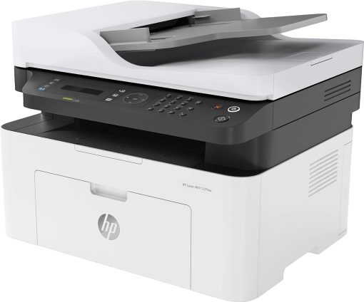 HP Laser MFP 137fnw , Print, copy, scan - White [4ZB84A]