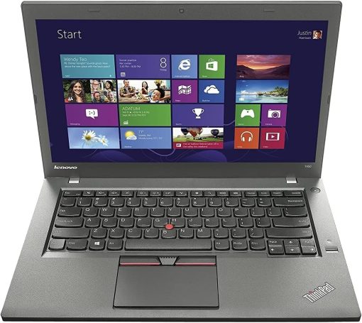 Lenovo ThinkPad T450 Business Laptop, Intel Core i5-5th Generation CPU, 8GB DDR3L RAM, 256GB SSD Hard, 14.1 inch Display, (Renewed) with 15 Days of IT-SIZER Golden Warranty