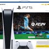 PlayStation 5 Disc Console with FC24 Voucher - UAE Version, 1 Year Manufacturer Warranty