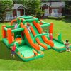 GT-WHEEL Inflatable Twin Water Slide for Kids Outdoor Play - Double the Fun (Twin Slide Mega Bouncer)