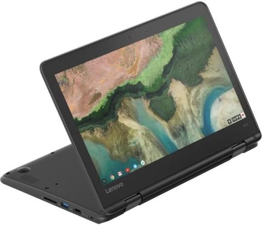 (RENEWED) Chromebook 300e Water Resistant, 11.6" 2-in-1 Touchscreen (Intel Pentium N4020, 4GB RAM, 32GB SSD Storage, Webcam) with IST SD Card and Chrome OS