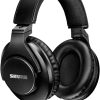 Shure SRH440A Over-Ear Wired Headphones for Monitoring & Recording, Professional Studio Grade, Enhanced Frequency Response, Work with All Audio Devices, Adjustable & Collapsible Design - 2022 Version