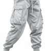 ZAFUL Men's Flap Pocket Drawstring Techwear Cargo Pants Athletic Elastic Joggers Casual Trousers Sweatpants