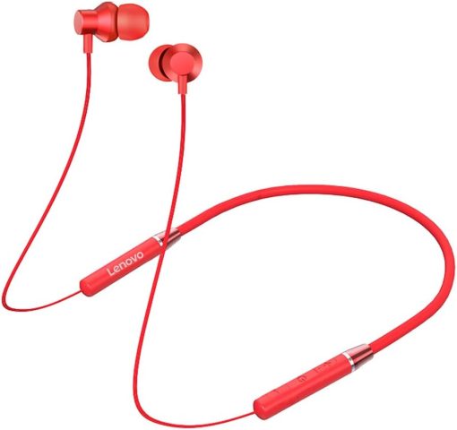 Lenovo Wireless Neckband Earphone He05 (Red)