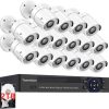 16CH Full HD 1280 X 720P Surveillance Security System 16Channel Standalone H.264 DVR NVR AHD 16pcs Dome CCTV Infrared Day/Night Camera