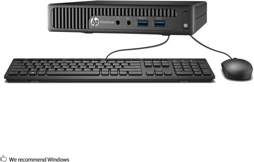 HP EliteDesk 800 G1 Tiny Computer Micro Tower PC, Intel Core i5-4590T, 8GB Ram, 256 GB SSD, WiFi, Windows 10 Pro (Renewed)