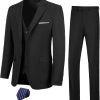 Mens Suits Slim Fit Formal Suits for Men Wedding Tuxedo Suit 3 Pieces Blazer Jacket Vest Pants with Tie
