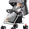 Occuwzz Baby Stroller-Travel Stroller/Lightweight Baby Travel Gear/Fold Baby Trolley Push Chair,Toddler from 0 Months+, Multi-Position Seat,Storage Basket,5 Point Safety Harness(Grey)