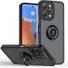 Case For Redmi 12 4G Case Cover (not for Note 12 4G) Rotational Metal Ring Grip Kickstand Cover Magnetic Car Mount Holder Case Shockproof TPU Bumper Protection Case for Redmi 12 4G (Black)